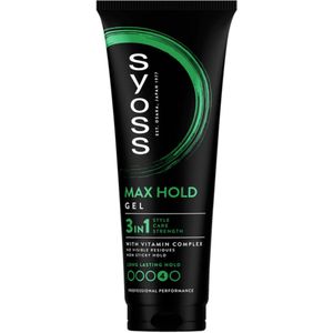 Syoss - 3in1 Max Hold Gel - Haargel - 250ml - Non Sticky Hold