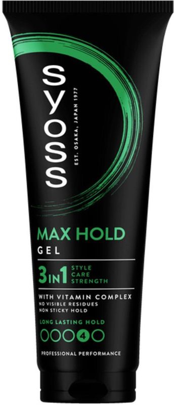 Syoss - 3in1 Max Hold Gel - Haargel - 250ml - Non Sticky Hold