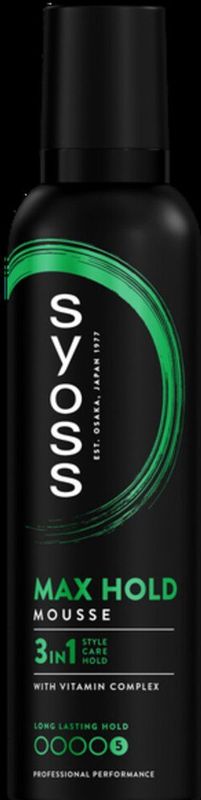 Syoss - 3in1 Max Hold - Styling Mousse - 250ml
