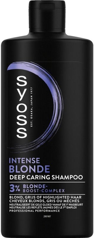 Syoss - Intense Blonde Deep Caring Shampoo - 440ml - Blond Booster