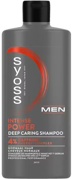 Syoss - Men Intense Power - Shampoo - 4% Cafeïne - 440ml