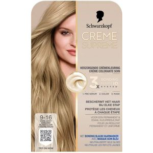 Schwarzkopf - Creme Supreme - Crèmekleuring - Licht Asblond - 9-16 Cool