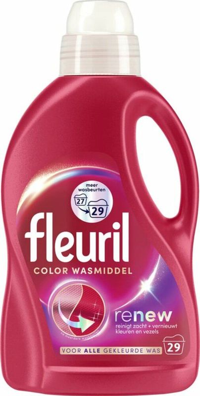 Fleuril - Color - Vloeibaar Wasmiddel - 1,305 Liter - 29 Wasbeurten