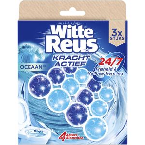 Witte Reus - Toiletblok Kracht Actief Oceaan - 3 Stuks - Toiletreinigers