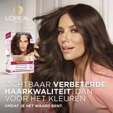 L'Oréal Paris Excellence Crème Lichtbruin 5 - Permanente Haarkleuring - Drievoudige verzorging met hyaluronzuur