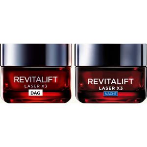 L'Oréal Paris Revitalift Laser X3 - Duo set Dag- en Nachtcrème - 2x 50ml