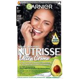 Garnier Nutrisse Ultra Crème Zwart 1 - Permanente Haarkleuring