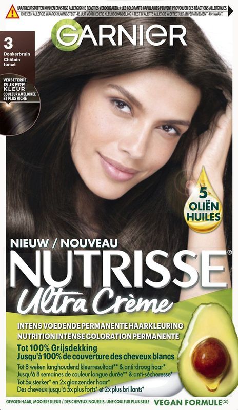 Garnier Nutrisse Nutrisse Ultra Crème haarkleuring - 3 Donkerbruin