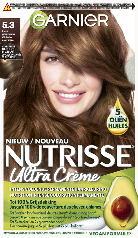Garnier Nutrisse Ultra Crème Goud Lichtbruin 5.3 - Permanente Haarkleuring
