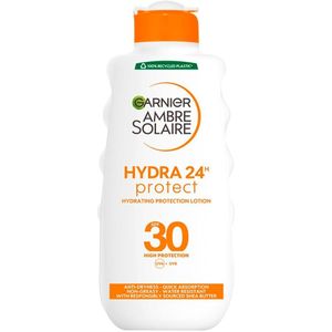 Garnier Ambre Solaire Hydraterende zonnebrandmelk SPF 30 - Zonnebrand tegen Uitdroging - 200 ml