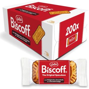 Lotus Biscoff speculoos met chocolade (1stx200) in een doos