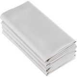 De Witte Lietaer Servetten, Kalahari Grijs/Wit (4 st.) - 51 x 51 cm - 100% Katoen