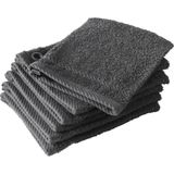 De Witte Lietaer Washandjes, Helene Ebony 6 stuks Katoen