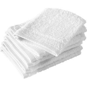 De Witte Lietaer Washandjes, Helene Wit 6 stuks Katoen