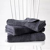 De Witte Lietaer Douchelakens Helene Ebony 70 x 140 cm - 3 stuks - Katoen