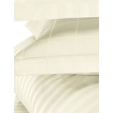 De Witte Lietaer Dekbedovertrek Katoen Satijn Zygo - Tweepersoons - 200 x 220 cm - Ivoor