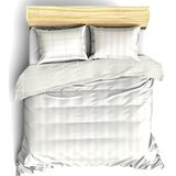 De Witte Lietaer Dekbedovertrek Katoen Satijn Zygo - Tweepersoons - 200 x 220 cm - Ivoor