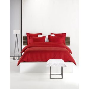 De Witte Lietaer Dekbedovertrek Katoen Satijn Zygo - Lits Jumeaux - 240 x 220 cm - Rood