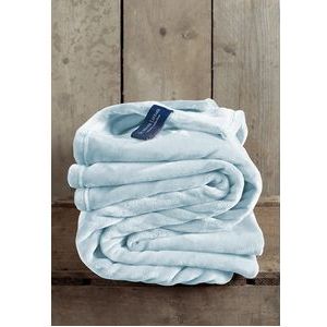 Plaid De Witte Lietaer Cosy Eisblau-150 x 200 cm