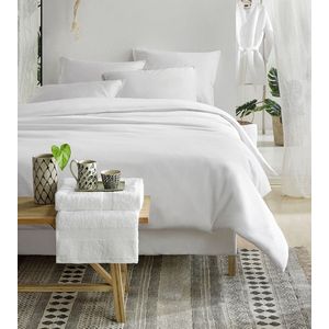 De Witte Lietaer Dekbedovertrek Katoen Satijn Olivia Wit