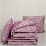 De Witte Lietaer Dekbedovertrek Lea Lila - Lits Jumeaux -  240 x 220 cm - Flanel