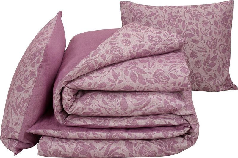 De Witte Lietaer Dekbedovertrek Lea Lila - Lits Jumeaux -  240 x 220 cm - Flanel