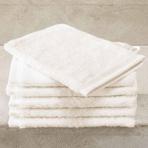 De Witte Lietaer Washandjes Contessa, Vanilla - 16 x 21 cm - 6 stuks - Katoen
