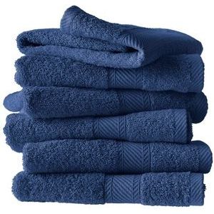 Handdoek De Witte Lietaer Helene Blue Indigo (Set van 6)