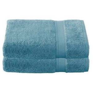 De Witte Lietaer Badhanddoek 70 X 140 Cm Katoen Petrol 2 Stuks