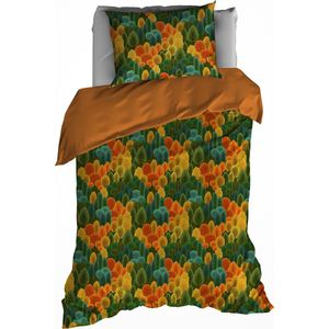 De Witte Lietaer - Bavaria - Dekbedovertrek - Burnt Ochre - Flanel - 1-Persoons