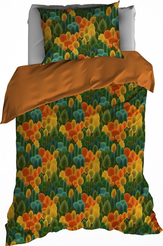 De Witte Lietaer - Bavaria - Dekbedovertrek - Burnt Ochre - Flanel - 1-Persoons