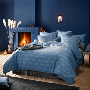 Dekbedovertrek De Witte Lietaer Crane Stellar Blue Flanel-140 x 200 / 220 cm | 1-Persoons