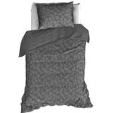 De Witte Lietaer Dekbedovertrek Katoen Flanel Alvaro - Lits Jumeaux - 240 x 220 cm  - Grijs