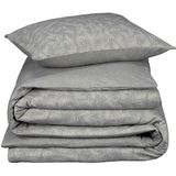 De Witte Lietaer Dekbedovertrek Katoen Flanel Alvaro - Lits Jumeaux - 240 x 220 cm  - Grijs