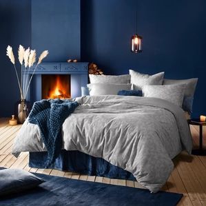 De Witte Lietaer Dekbedovertrek Katoen Flanel Alvaro - Lits Jumeaux - 240 x 220 cm  - Grijs