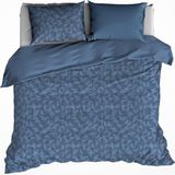 De Witte Lietaer Dekbedovertrek Katoen Flanel Alvaro - Lits Jumeaux - 240 x 220 cm - Blauw