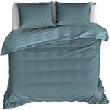 De Witte Lietaer Dekbedovertrek Katoen Satijn Olivia - Tweepersoons - 200 x 200/220 cm - Groen