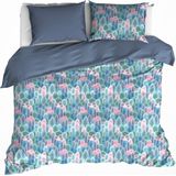 De Witte Lietaer Dekbedovertrek Bavaria 2 Country Blue - Tweepersoons - 200 x 200/220 cm - Katoen Flanel