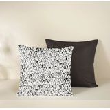 De Witte Lietaer Sierkussensloop Set Waddle Dark Shadow- 40 x 40 cm - Satijn Katoen