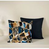 De Witte Lietaer Sierkussensloop Set Valdez Outer Space - 40 x 40 cm - Satijn Katoen