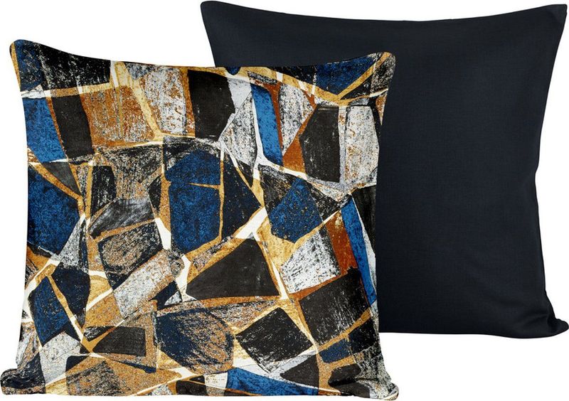 De Witte Lietaer Sierkussensloop Set Valdez Outer Space - 40 x 40 cm - Satijn Katoen