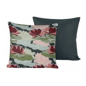 De Witte Lietaer Sierkussensloop Set Koi Tidepool - 40 x 40 cm - Satijn Katoen