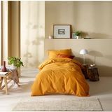 Moodit Dekbedovertrek Basil Sunshine - Eenpersoons - 140 x 220 cm - Katoen