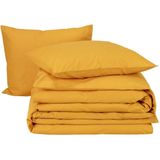 Moodit Dekbedovertrek Basil Sunshine - Eenpersoons - 140 x 220 cm - Katoen