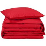 Moodit Dekbedovertrek, Basil Deep Red + Katoen
