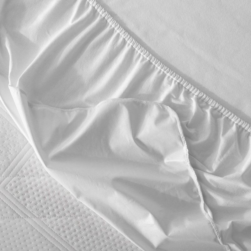 Moodit - Noa - Waterdichte Matrasbeschermer - Wit - Katoen Jersey + PU