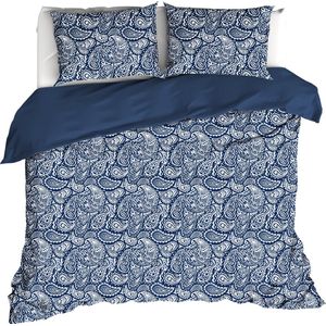 Dekbedovertrek De Witte Lietaer Igor Royal Blue Percal-200 x 200 / 220 cm | 2-Persoons