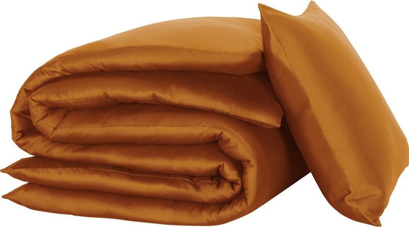 De Witte Lietaer Dekbedovertrek Olivia, Copper + Katoen Satijn