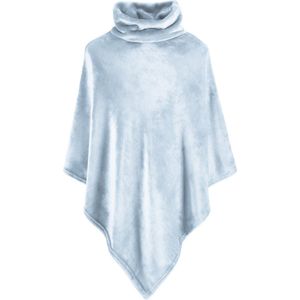 MOODIT - Calido - Poncho - Mist Blue - 80 x 80 cm - 100% Polyester