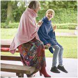 Poncho MOODIT Calido Navy Blue